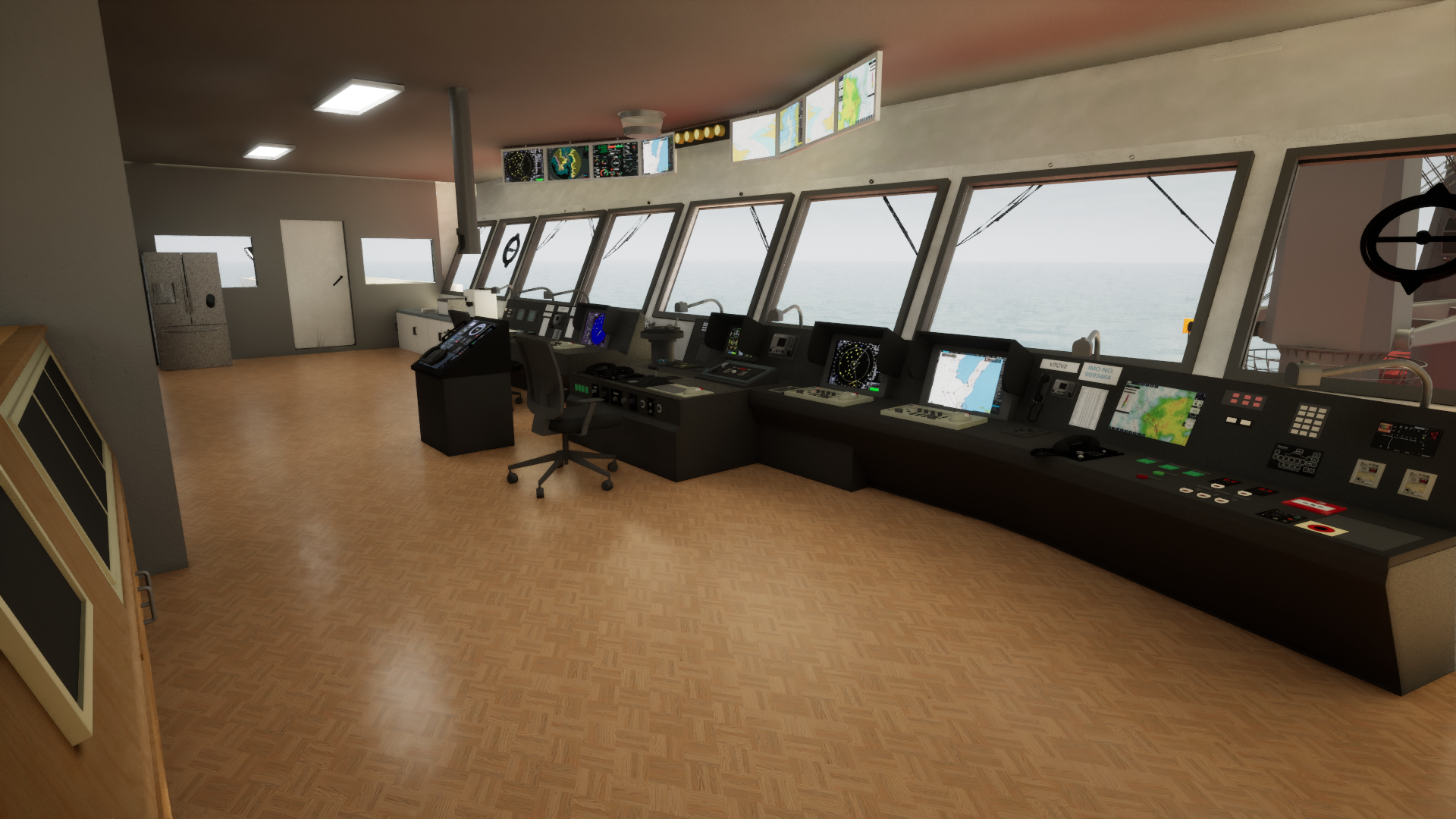 Bridge control scene